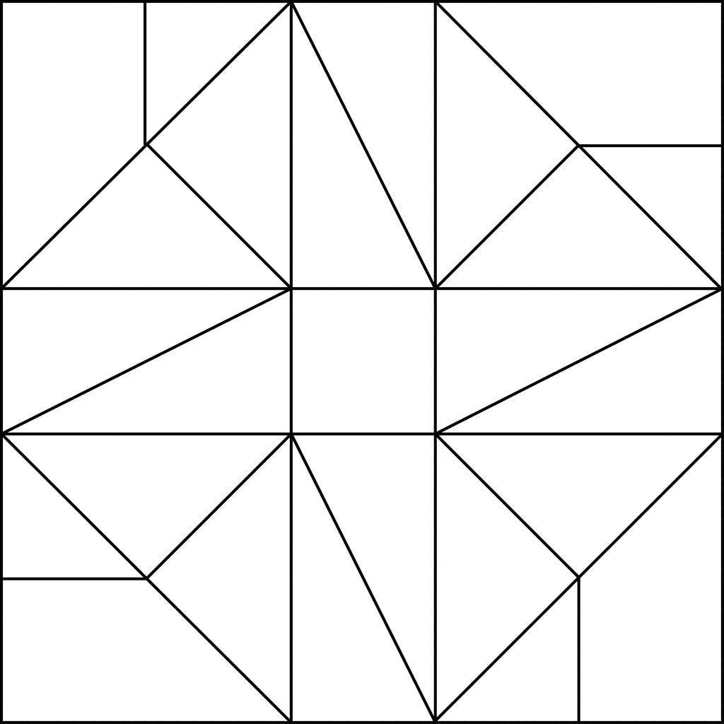 1024x1024 Simple Geometric Coloring Pages Simple Colorings