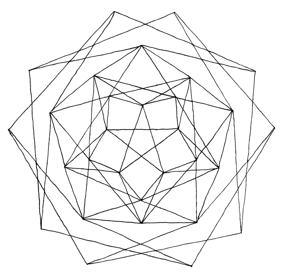 900x884 Classy Geometric Coloring Pages For Adults Free Printable