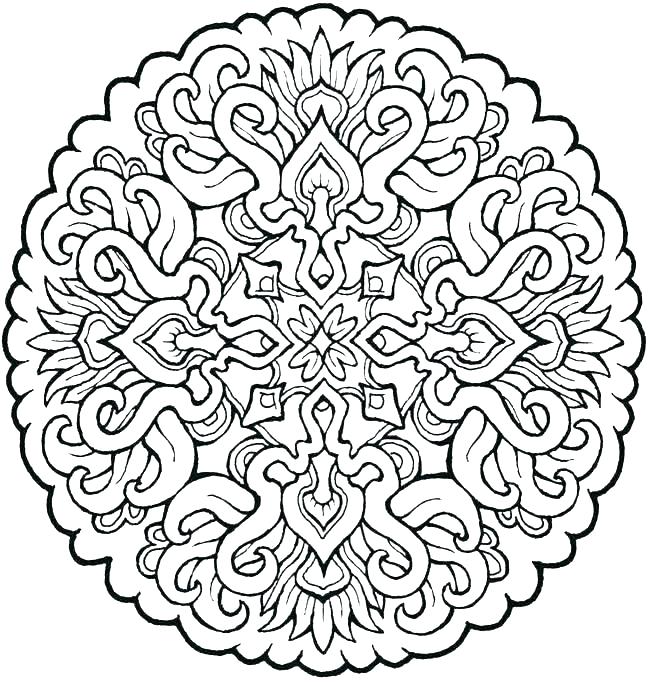 650x682 Free Heart Mandala Coloring Pages Printable Simple Hard This Is