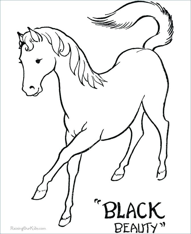670x820 Dala Horse Coloring Page Horse Coloring Page Free Simple Horse