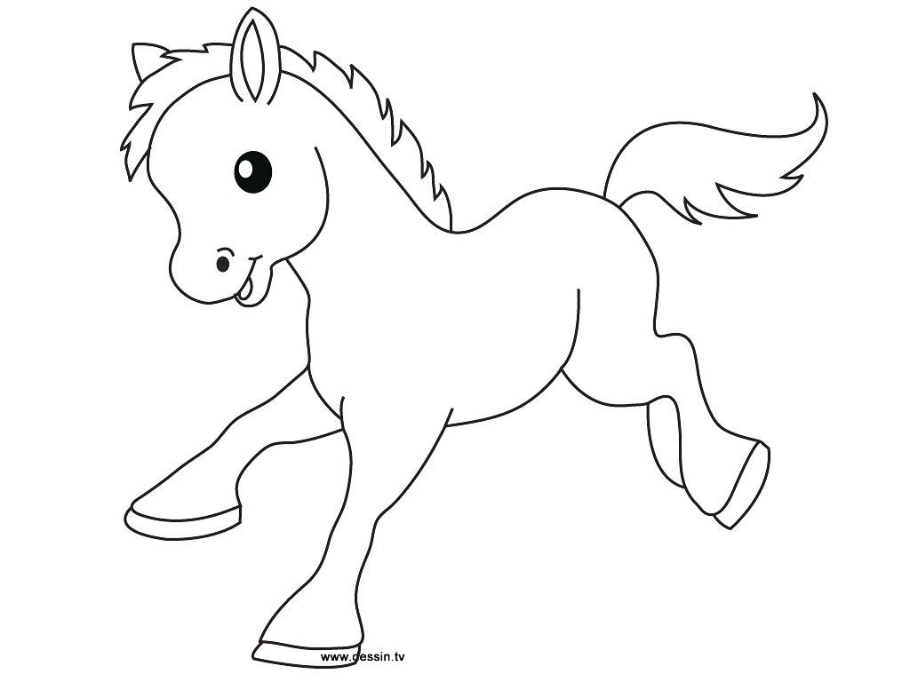 1024x768 Cute Baby Horse Coloring Pages Only Coloring Pages In Draw Easy