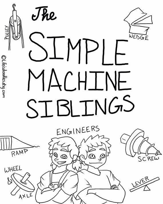 570x713 Simple Machines Coloring Pages