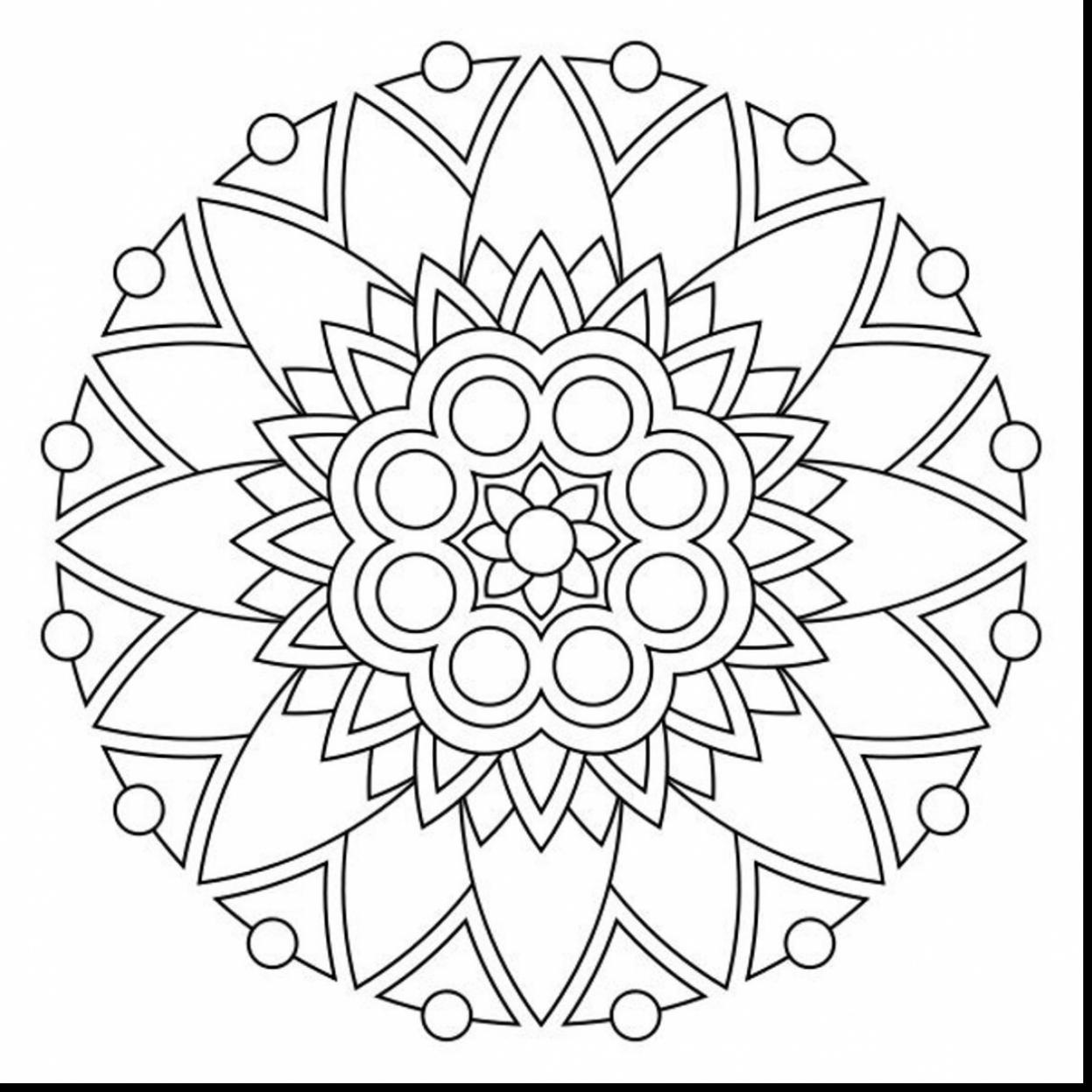 Simple Mandala Coloring Pages