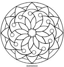 220x230 Gallery Mandala Easy Coloring Pages,