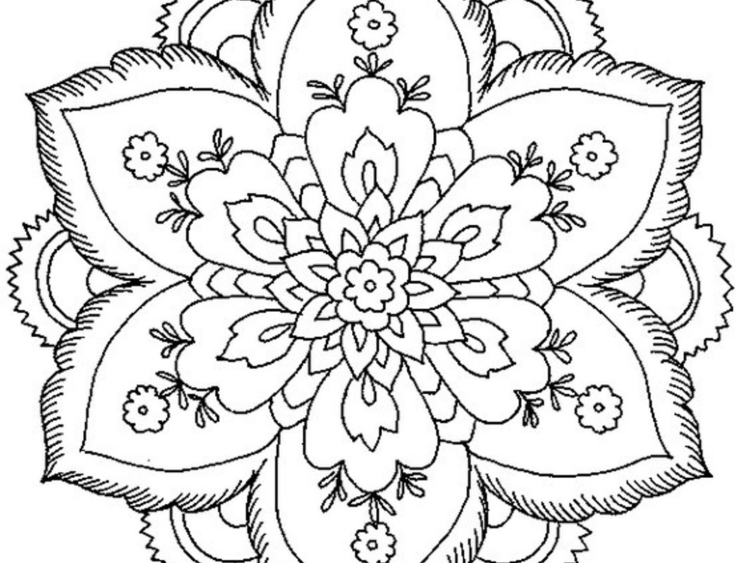 1045x800 Printable Arts Culture Easy Mandala With Stars Simple Mandalas