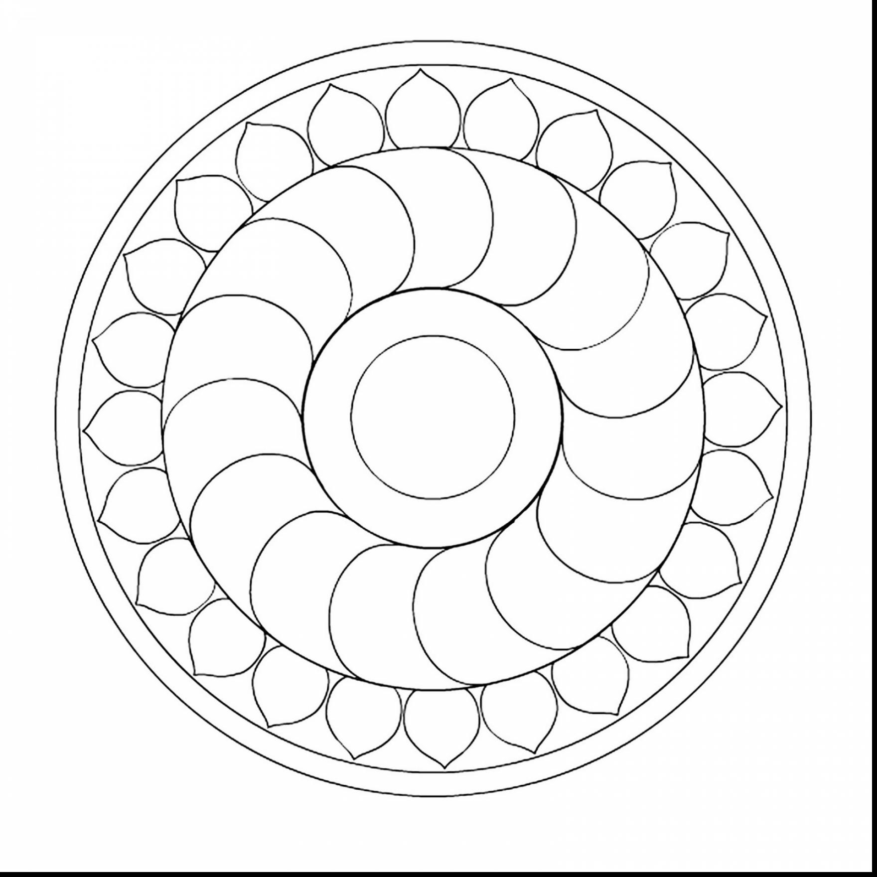 1760x1760 Printable Spectacular Flower Mandala Coloring Pages With Easy
