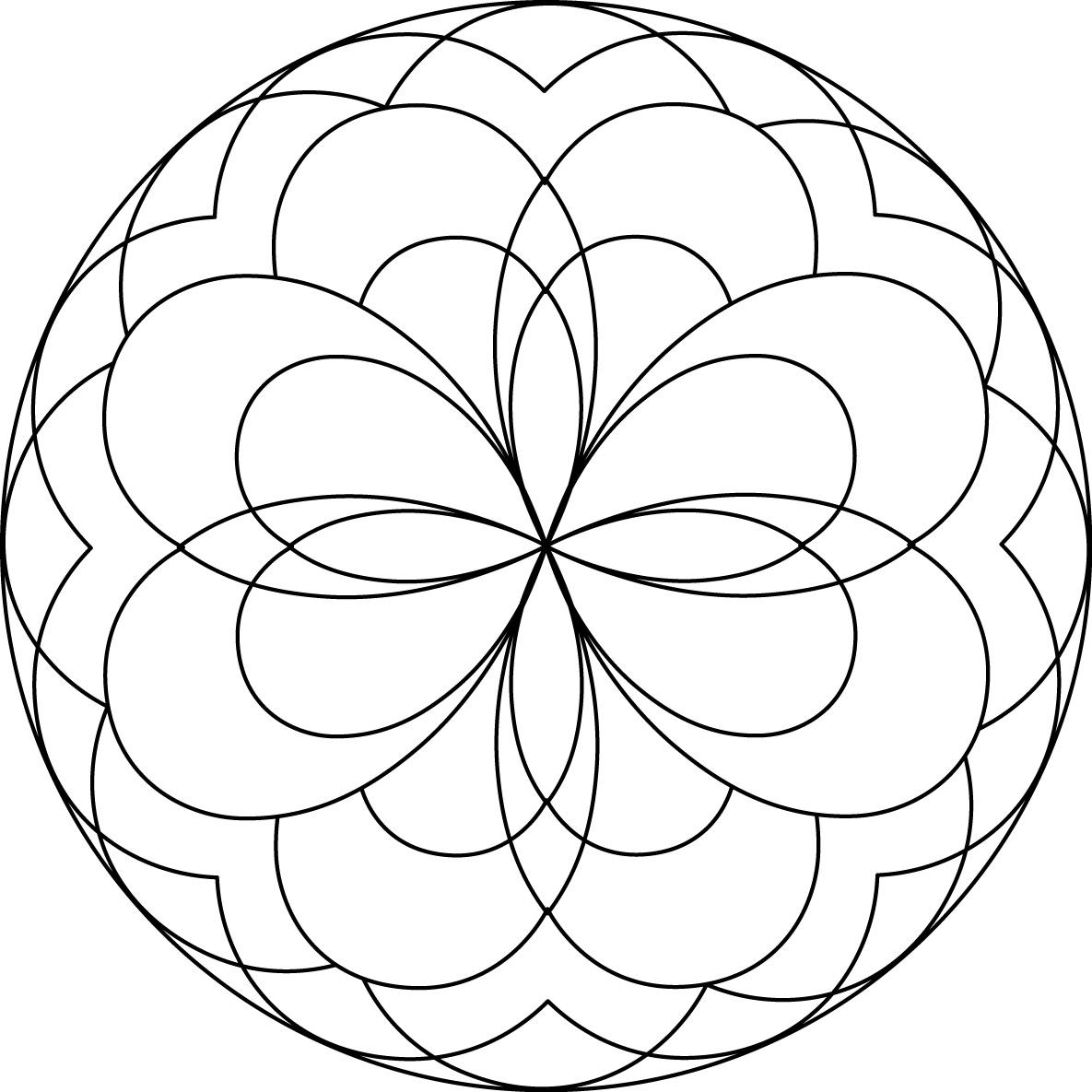 1185x1185 Simple Mandala 19 Mandalas Coloring Pages For Kids To Print Color