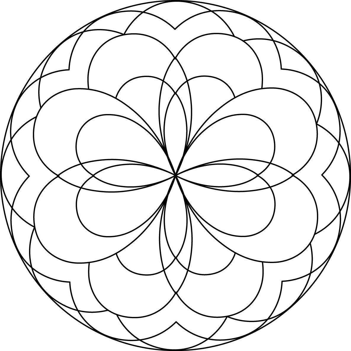 1185x1185 Simple Mandala 88 Mandalas Coloring Pages For Kids To Print Color