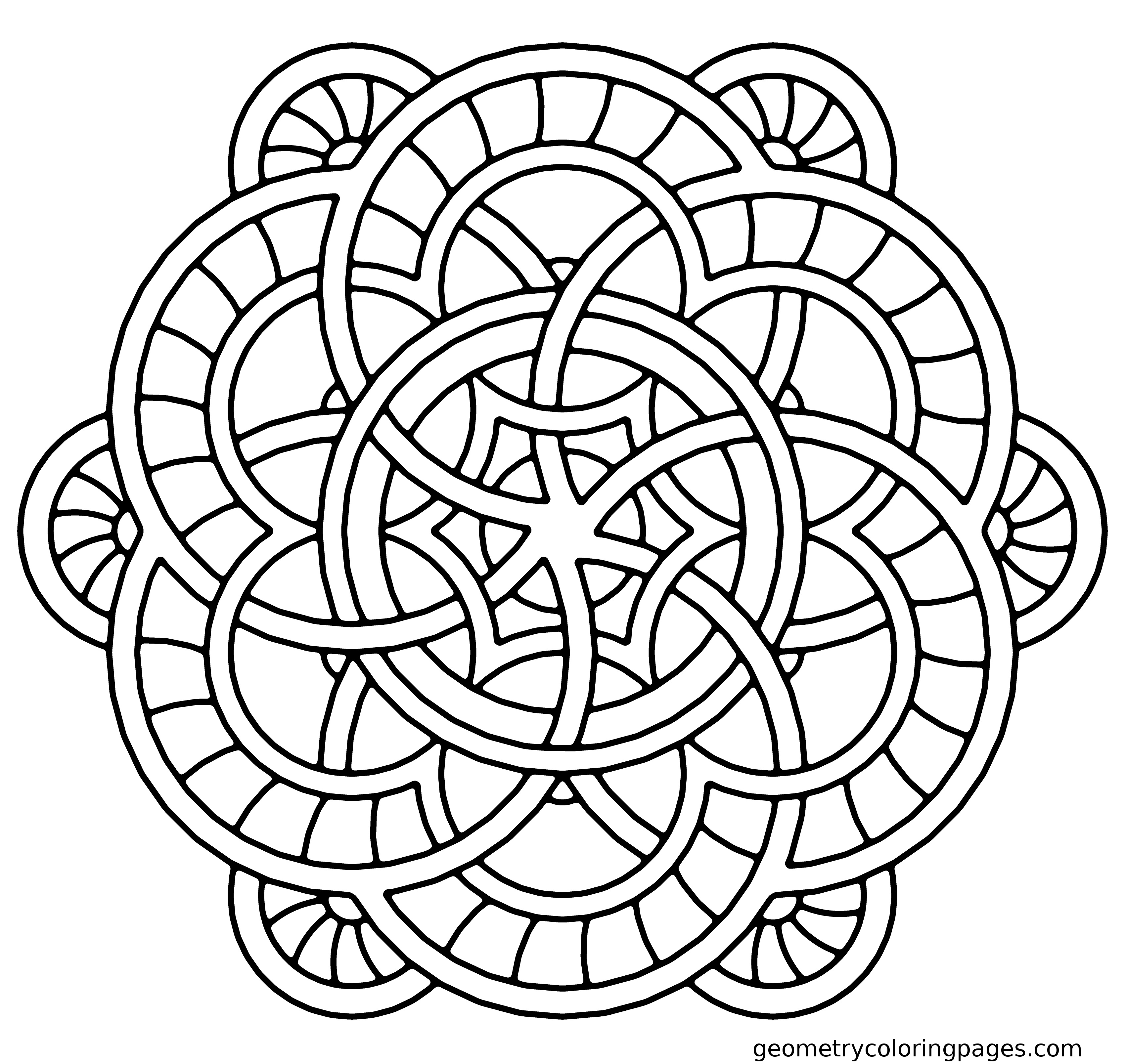 Simple Mandala Coloring Pages Printable