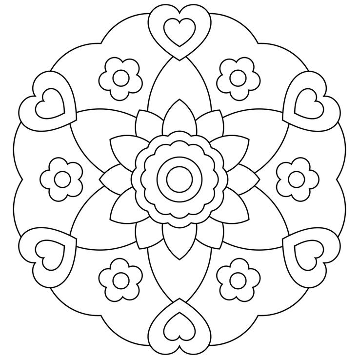 736x736 Mandala Coloring Pages For Kids Coloring Pages Education