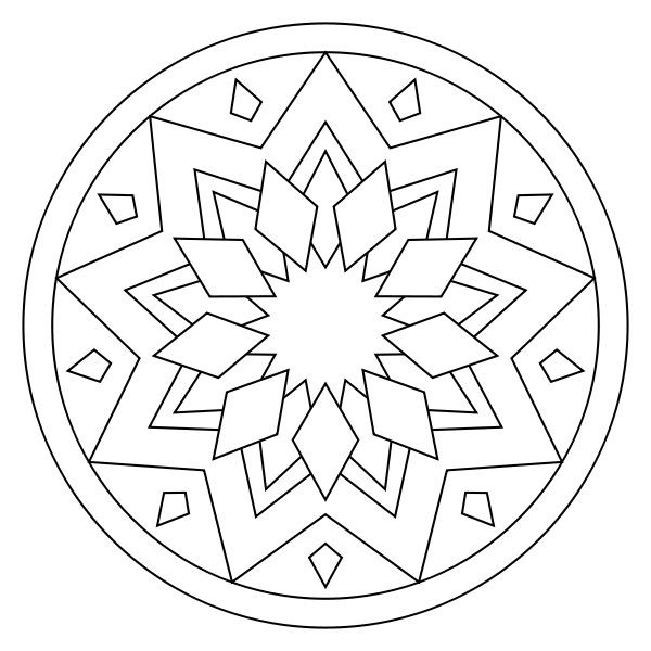 600x600 Simple Mandala Coloring Pages Printable Best Of 273 Best Mandalas