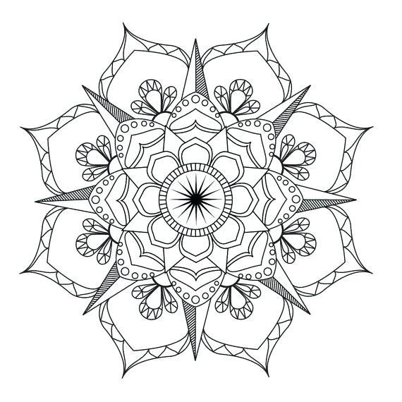 570x570 Mandala Coloring Page Simple Mandala Coloring Pages Category