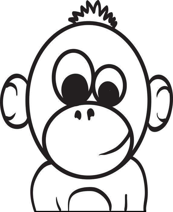 572x700 Orangutan Coloring Pages