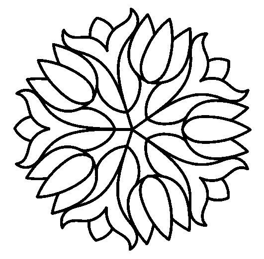 Simple Mosaic Coloring Pages