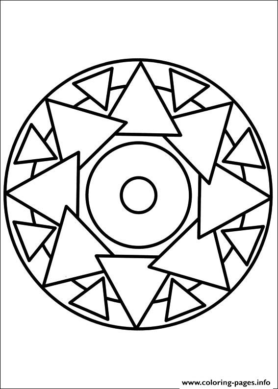 567x794 Easy Simple Mandala 69 Coloring Pages Printable