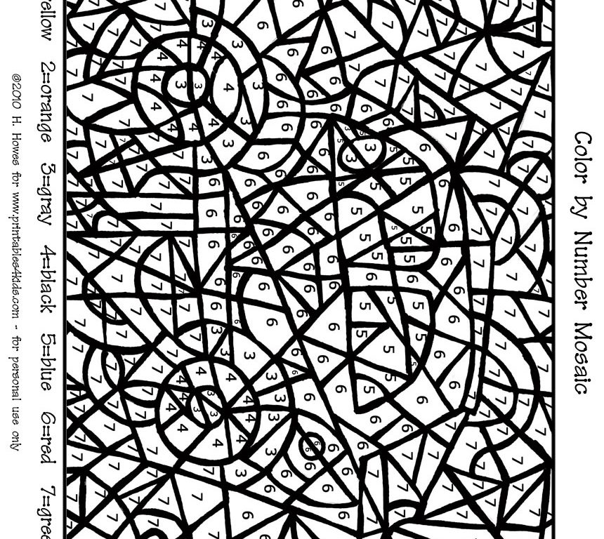 860x768 Circles Ornament Arts Culture Mosaic Coloring Pages Colorpages7