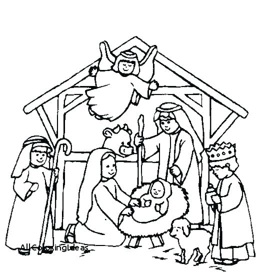 540x546 Nativity Coloring Book Nativity Coloring Book Printable Nativity