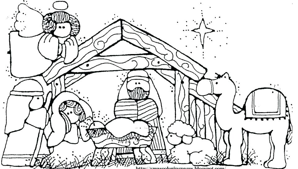 960x544 Manger Coloring Pages Printable Nativity Coloring Pages Free
