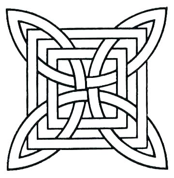 360x368 Geometric Pattern Coloring Pages