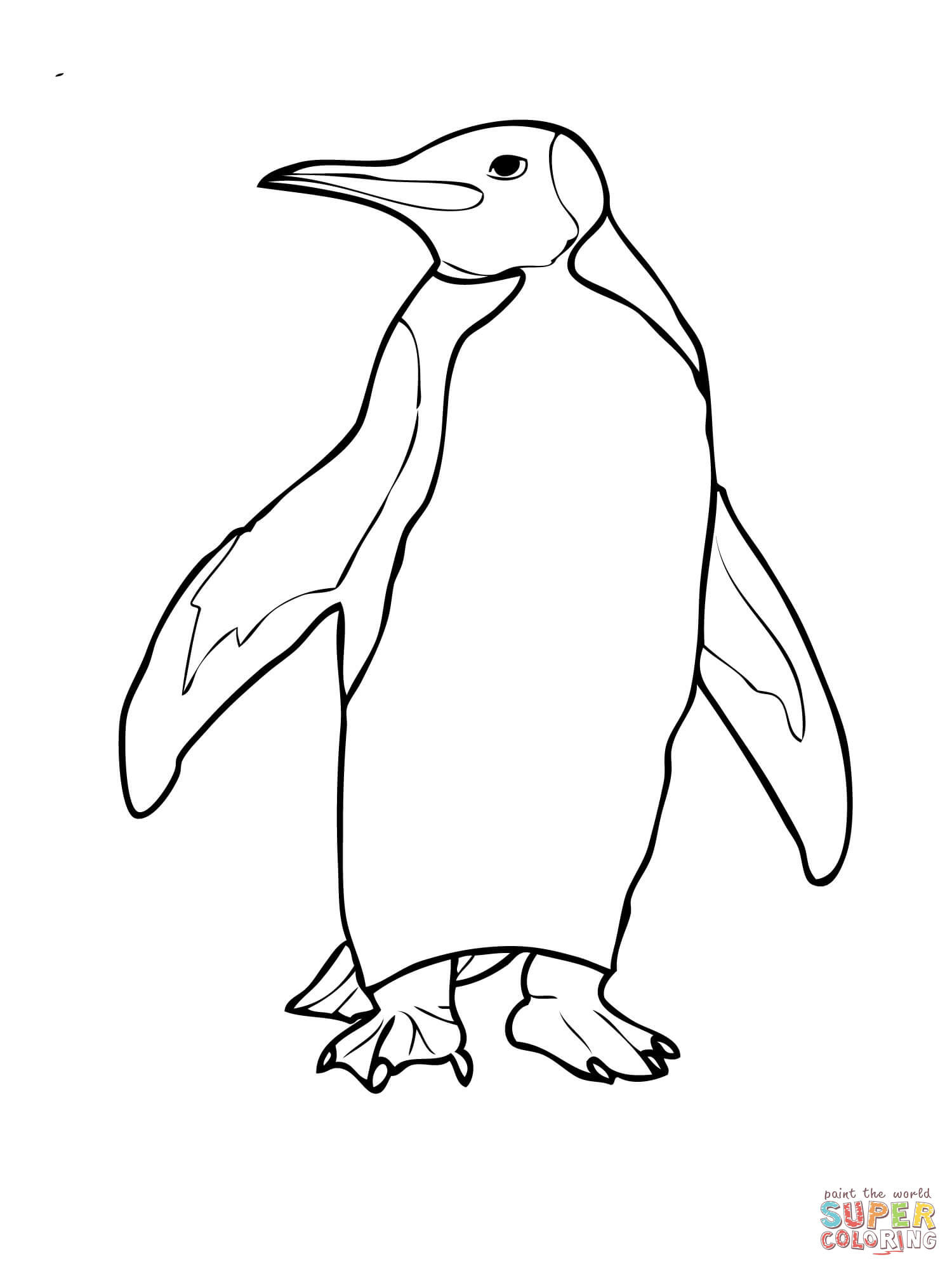 1500x2000 Penguins Coloring Pages Free Simple Penguin Color Sheets