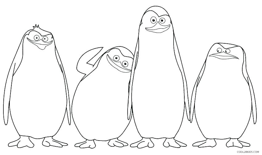 850x504 Penguin Color Pages Cliptext.co