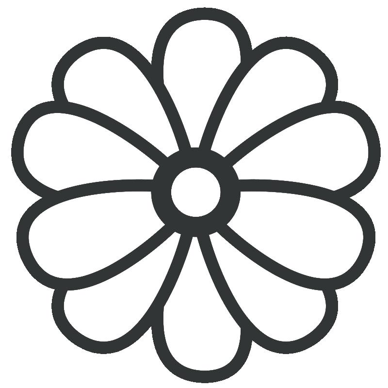 800x800 Simple Flower Coloring Pages Icontent