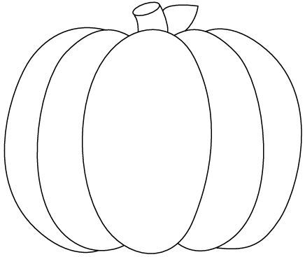 Simple Pumpkin Coloring Pages