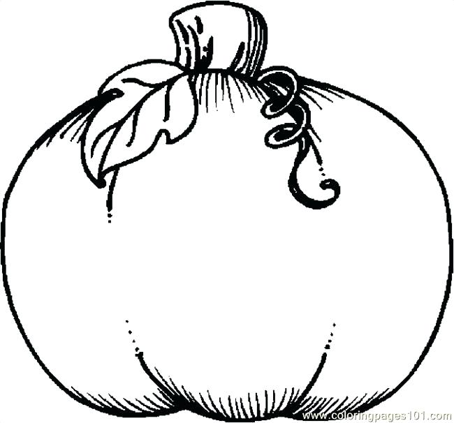 650x606 Free Printable Pumpkin Coloring Pages For Kids With Color Page