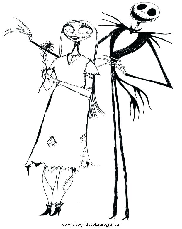 621x780 New Jack Skellington Coloring Page For Pages Simple Online