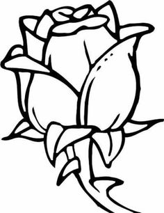 236x306 Simple Flower Coloring Page