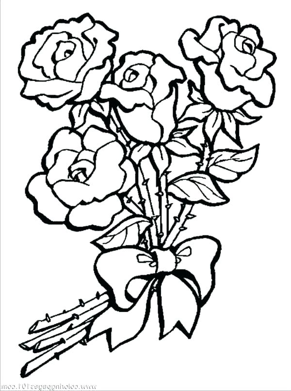 600x807 Easy Flower Coloring Pages Simple Flower Coloring Pages Kids