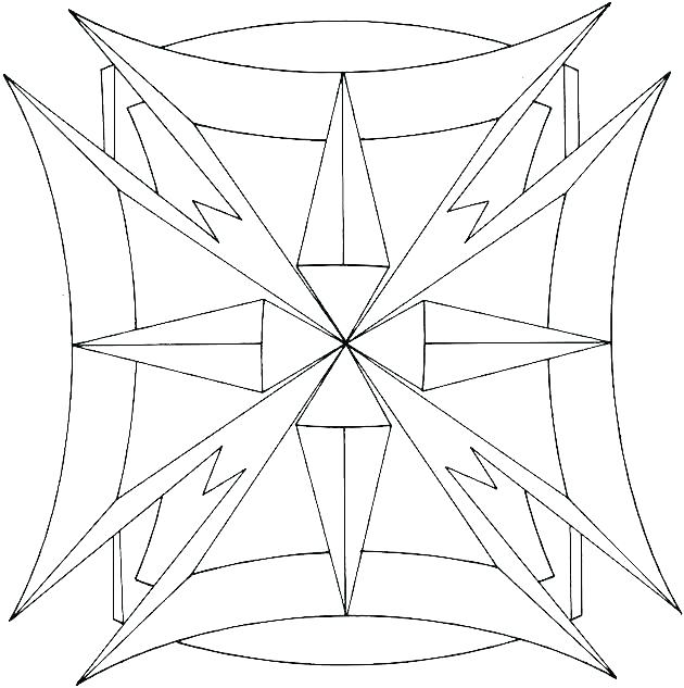 630x633 Geometric Shapes Coloring Pages Geometric Coloring Pages Geometric