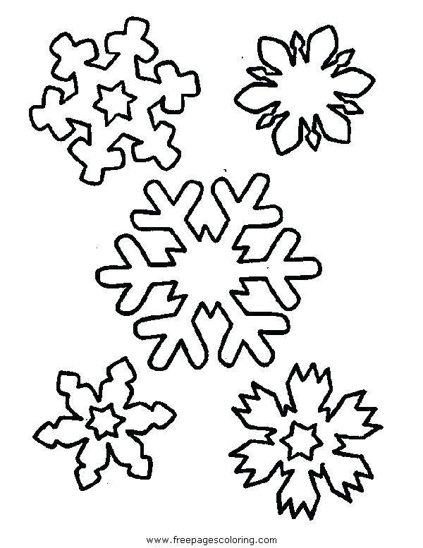 600x777 Snowflake Coloring Pages Printable