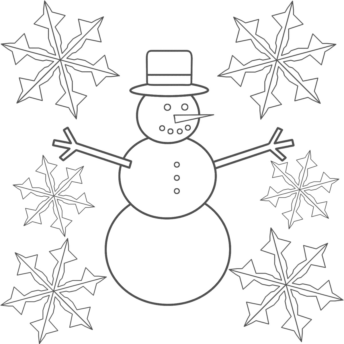 1200x1200 Innovative Snowflake Pictures To Color Inspiri