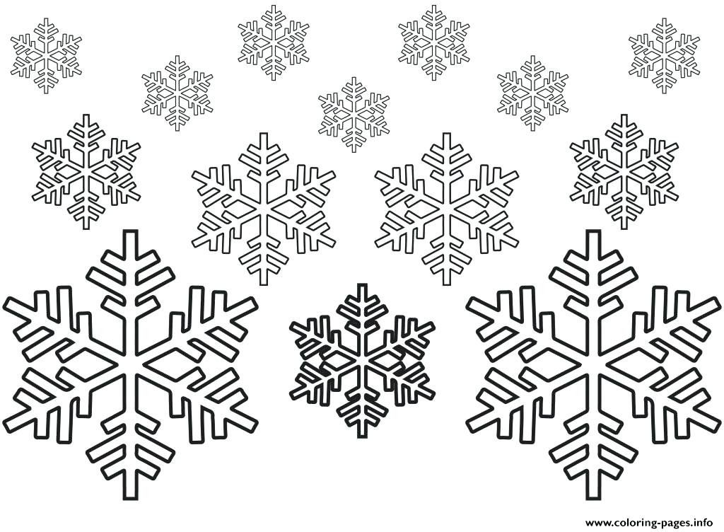 1024x752 Nature Winter Snowflakes Coloring Pages Easy Unique Snowflake Free