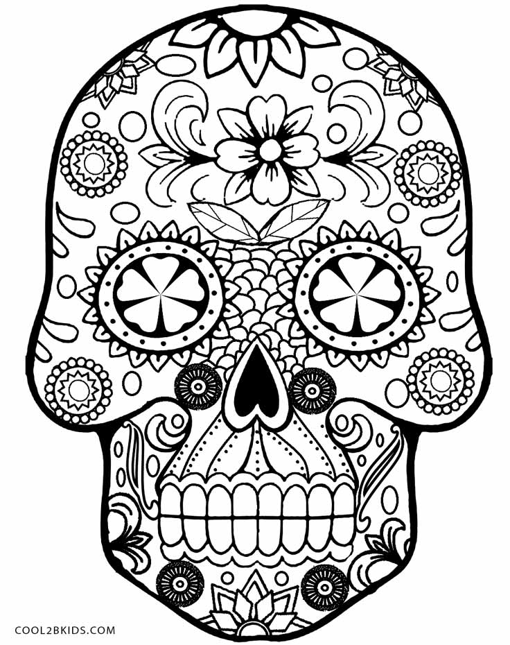 736x930 Printable Skulls Coloring Pages For Kids Cool2bkids