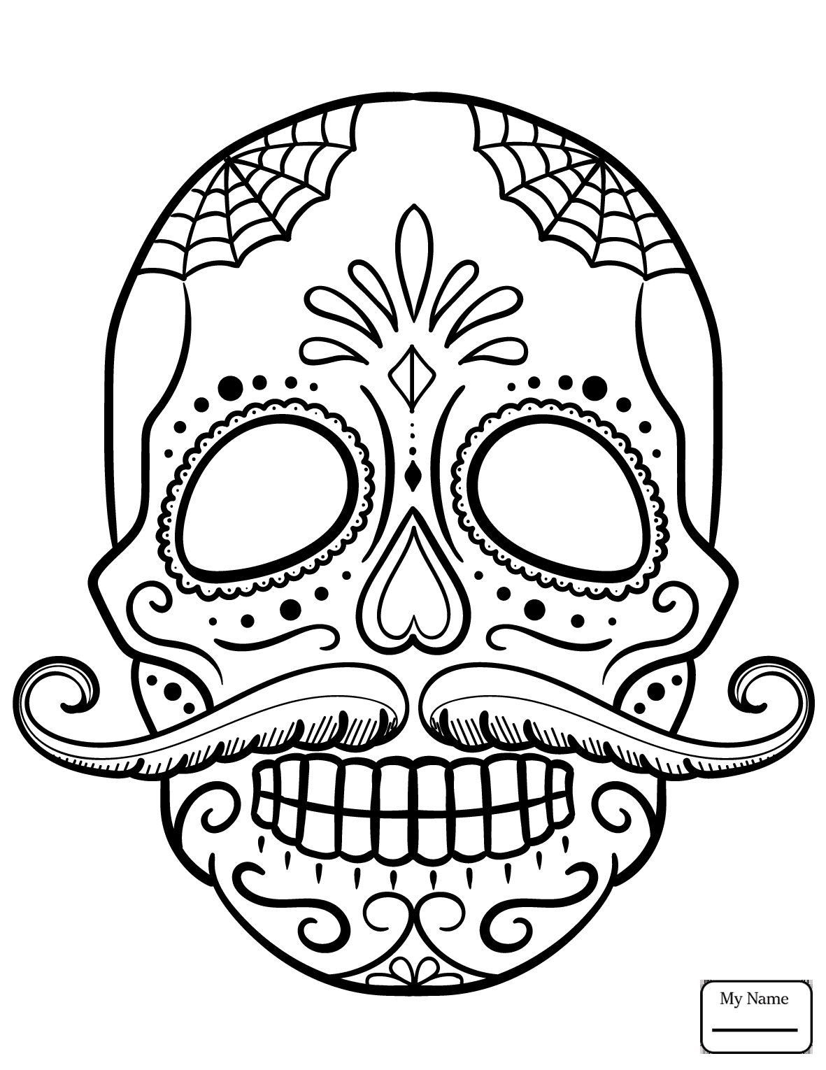1181x1530 Sugar Skull Coloring Pages Dazzling