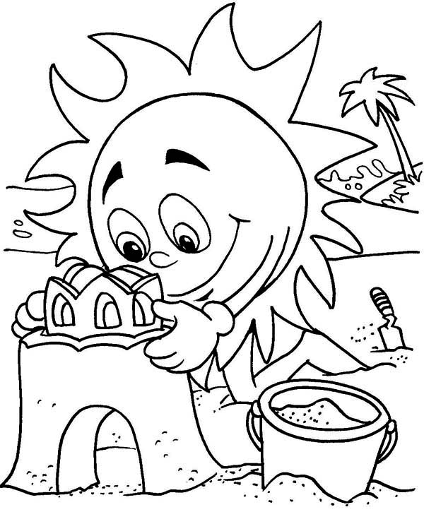 Simple Summer Coloring Pages