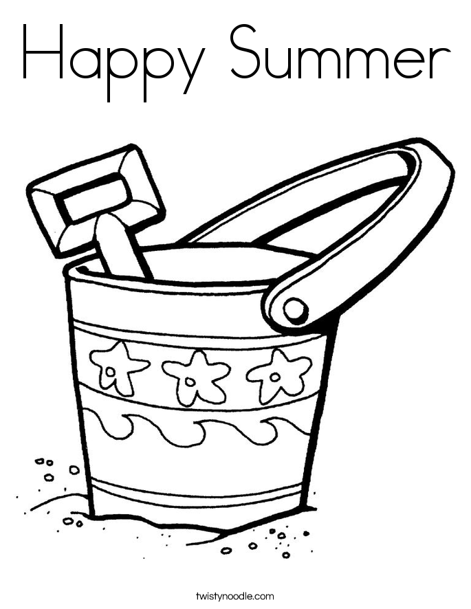 685x886 Happy Summer Coloring Page