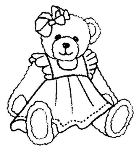 470x526 Printable Teddy Bear Coloring Pages For Kids Cool2bkids Throughout