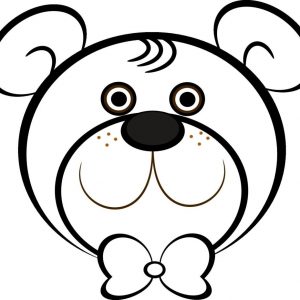 300x300 Coloring Page Of A Bear Head Best Of Simple Teddy Bear Coloring