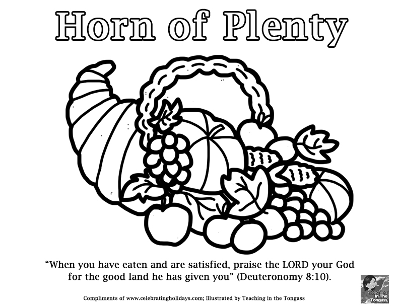 792x612 Thanksgiving Coloring Pages Celebrating Holidays