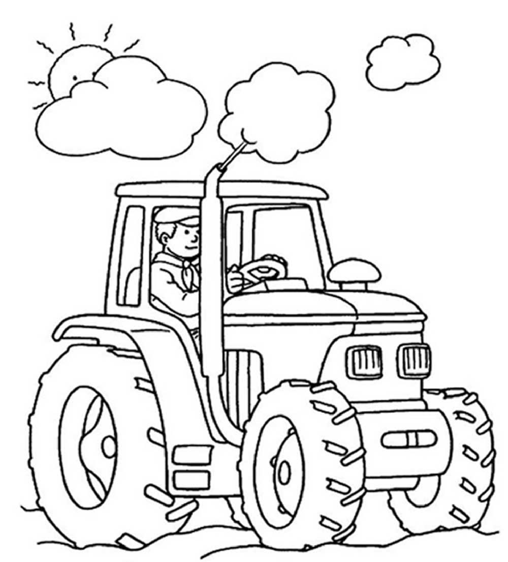 1000x1105 Pin By Shreya Thakur On Free Coloring Pages Tractor