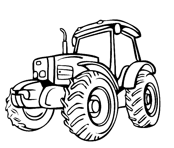 605x517 Simple Tractor Coloring Pages Gianfreda 888622