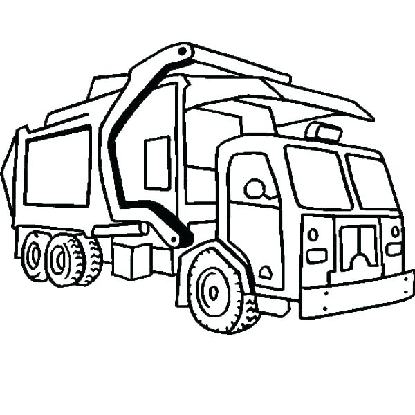 600x600 Dump Truck Coloring Page Garbage Truck Coloring Pages To Print