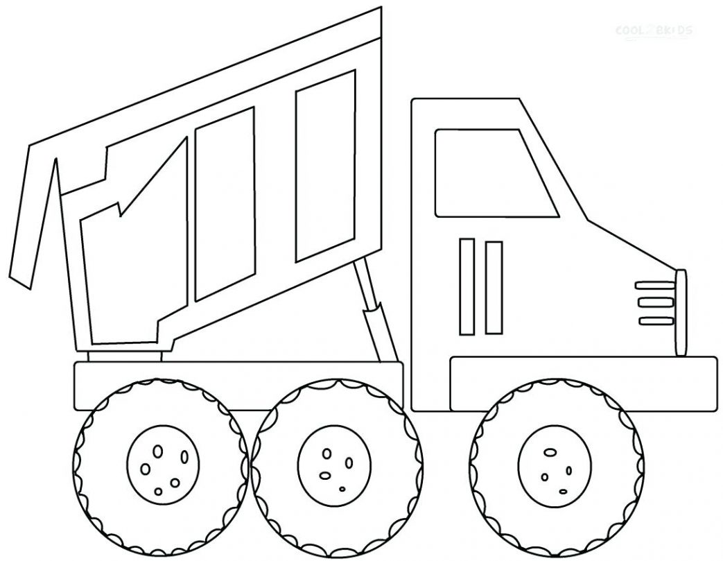 1043x809 Coloring Pages Christmas Free Simple Truck Color Bros Oil Carrier