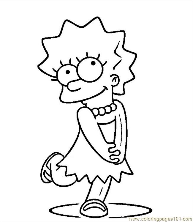 650x747 Simpsons Coloring Pages