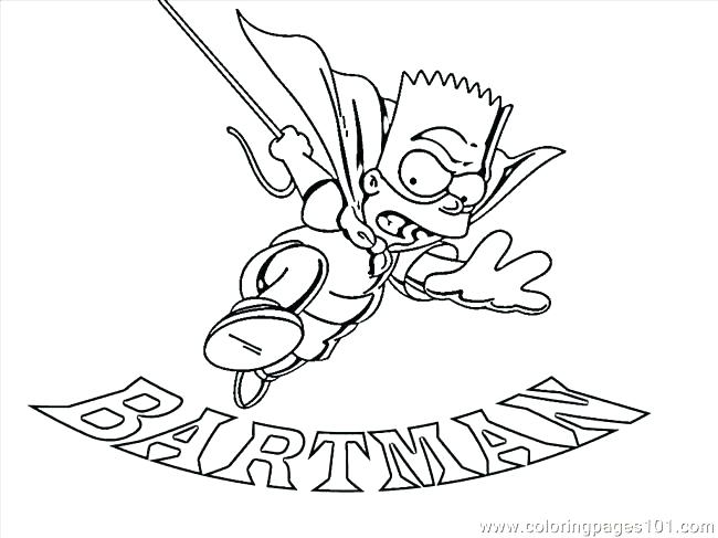 650x487 Simpsons Coloring Pages Coloring Page Simpsons Colouring Pages