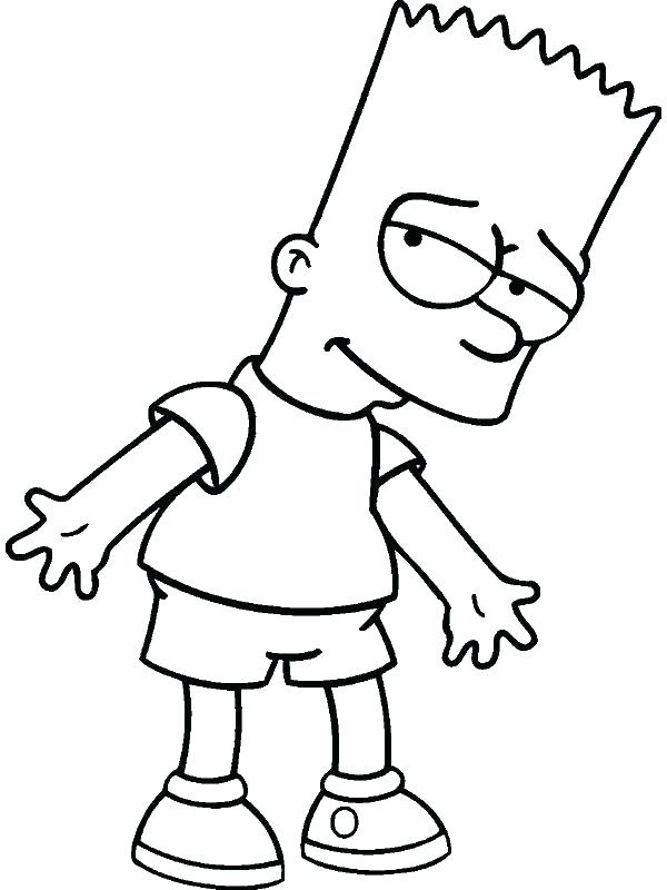 600x800 Coloring Pages Of The Simpsons