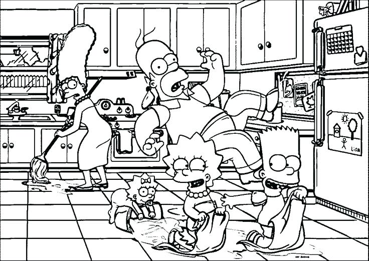 736x521 Simpsons Coloring Pages Coloring Pages The Coloring Page Coloring